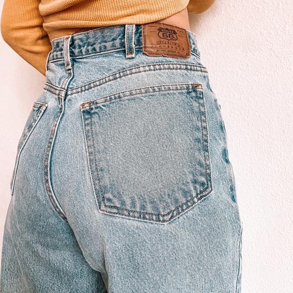 Vintage Route 66 loose jeans 🤎